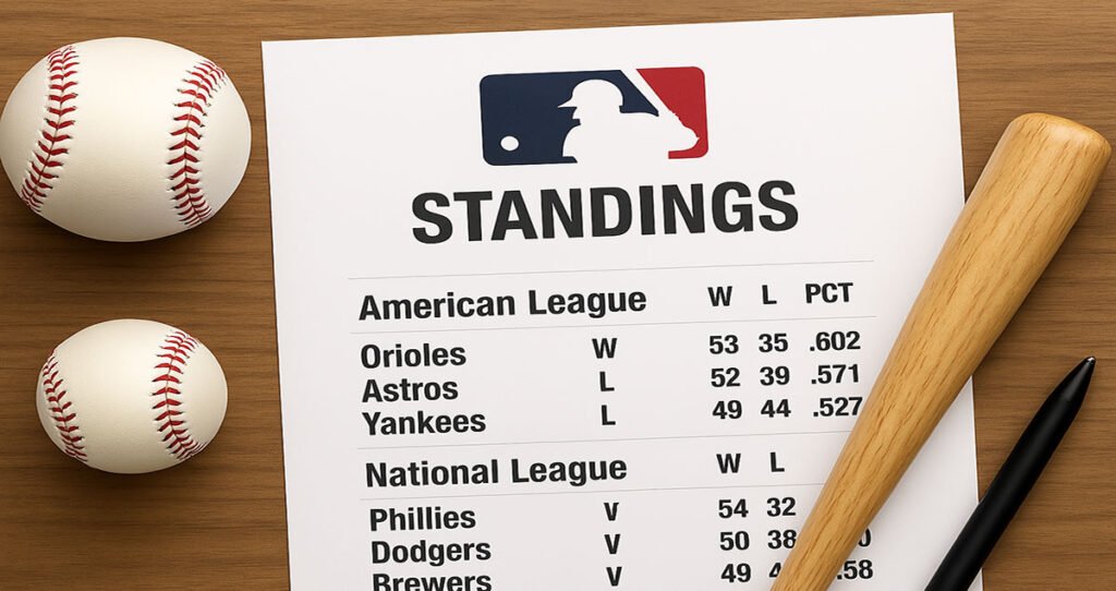 Introduction to MLB Standings
