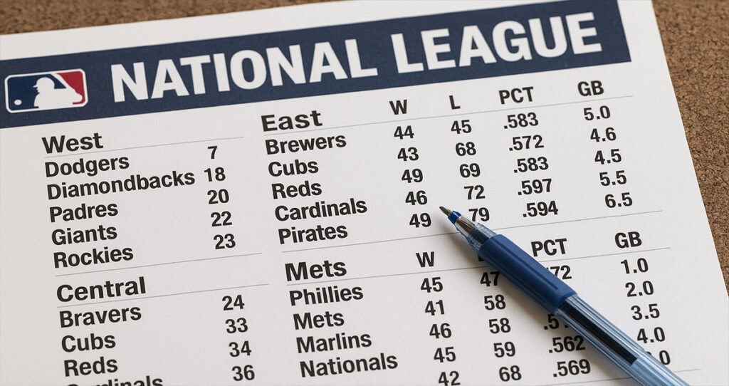 National League Standings Insights